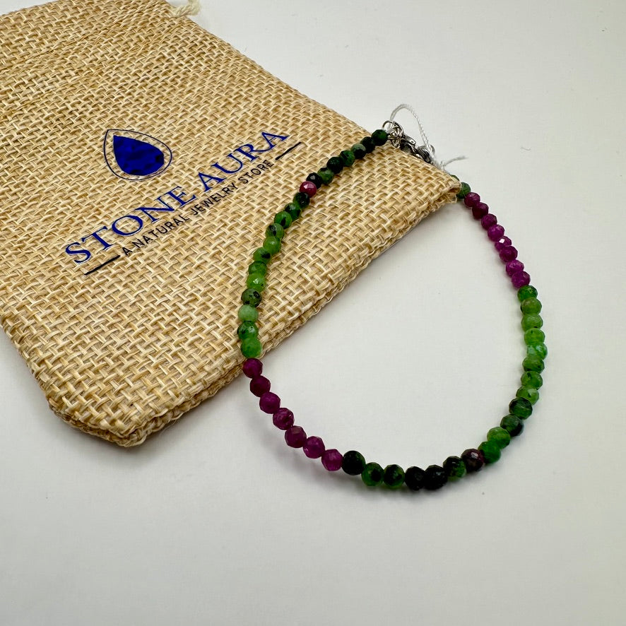 Rubin in Zoisit Armband