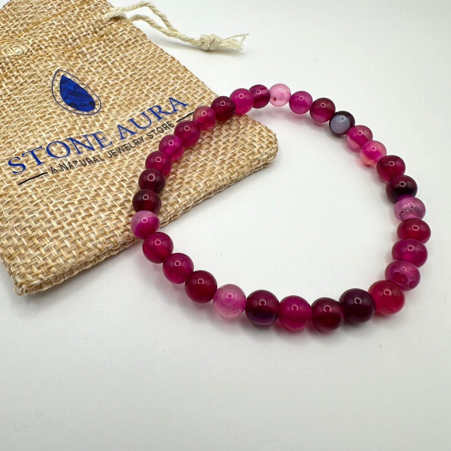 Roter Achat Armband