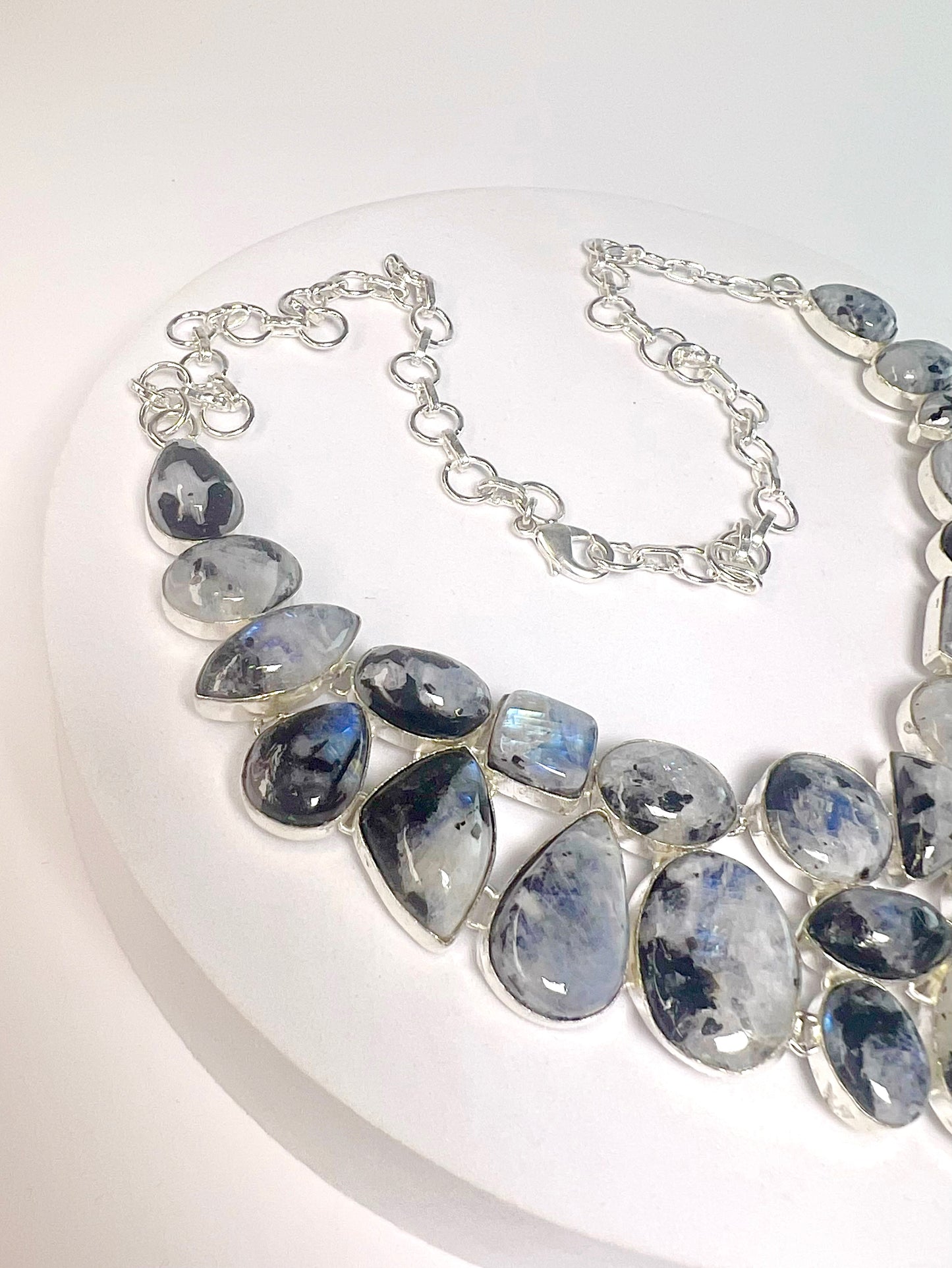 Collier aus Moosachat