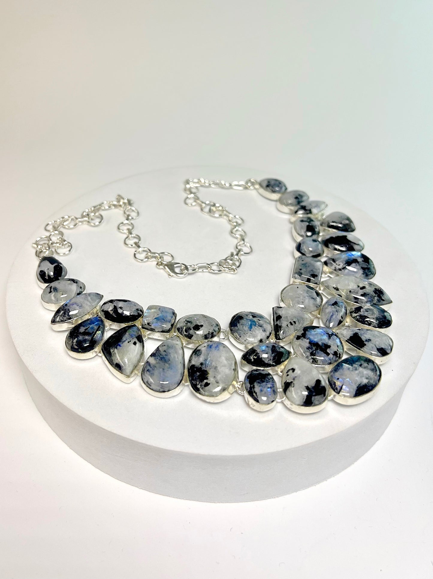 Collier aus Moosachat