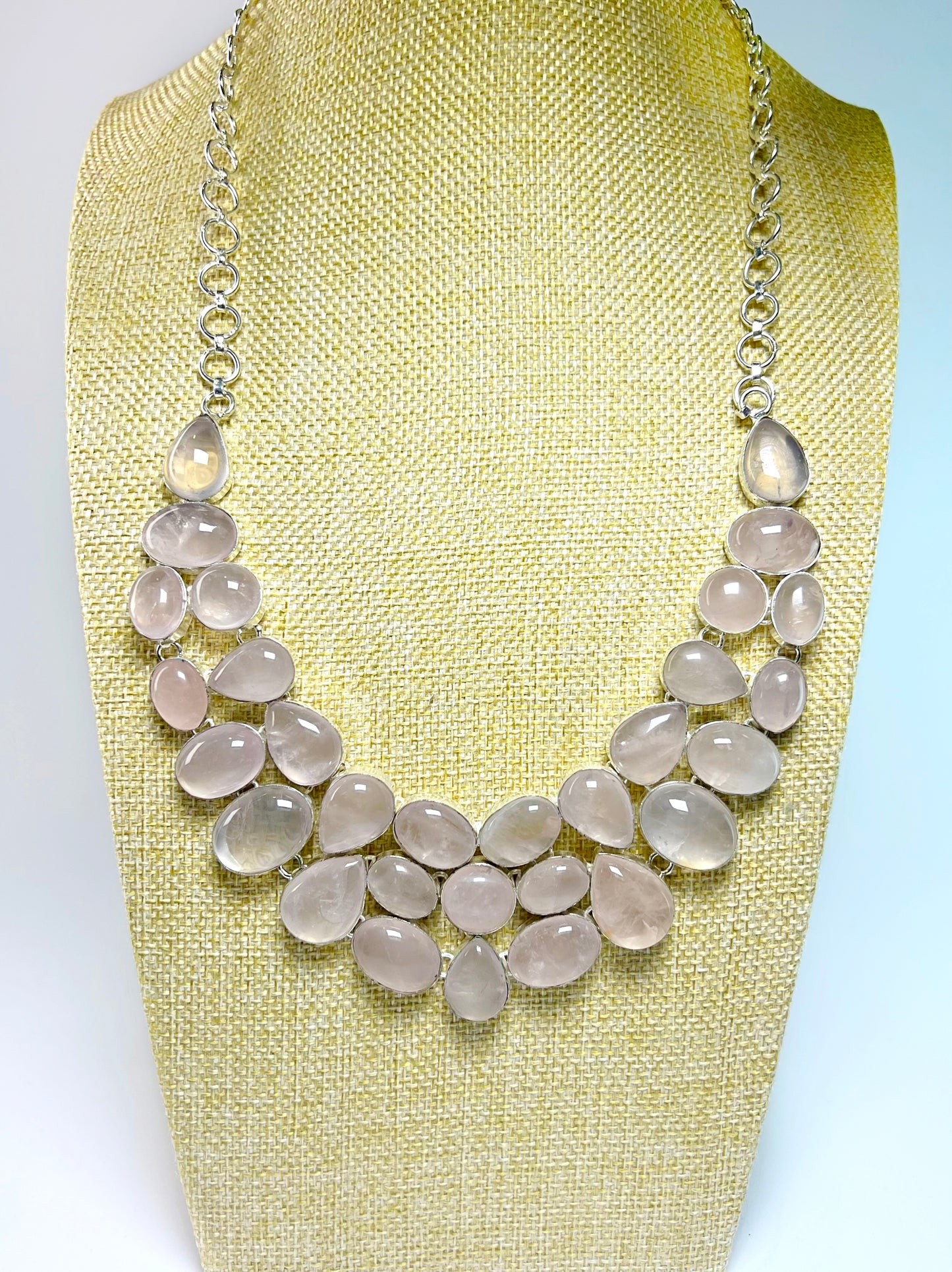Collier aus Rosenquarz
