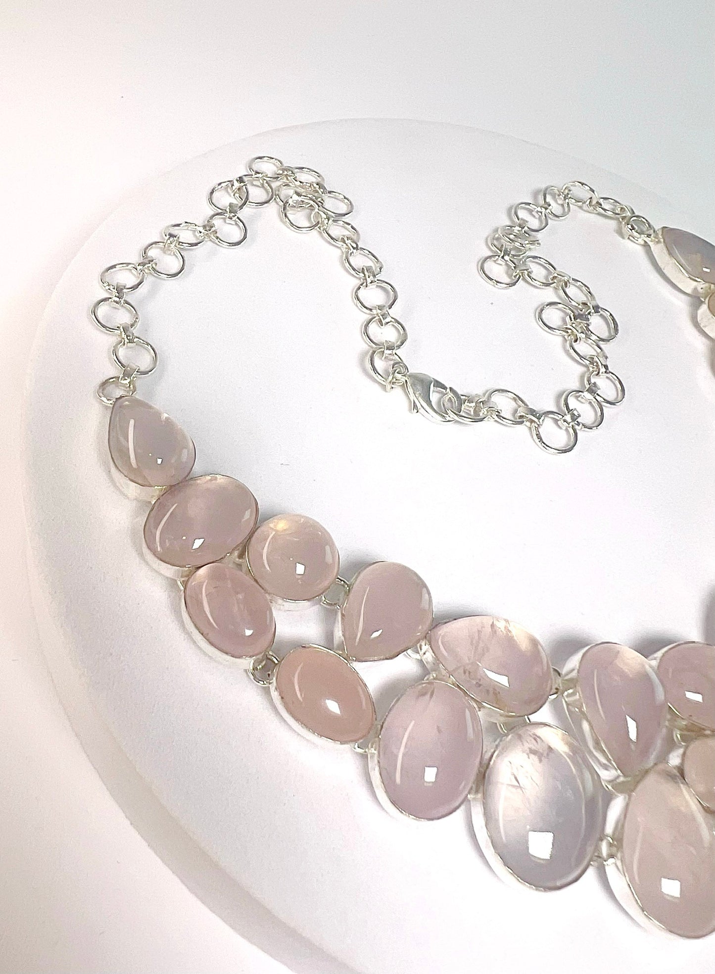 Collier aus Rosenquarz