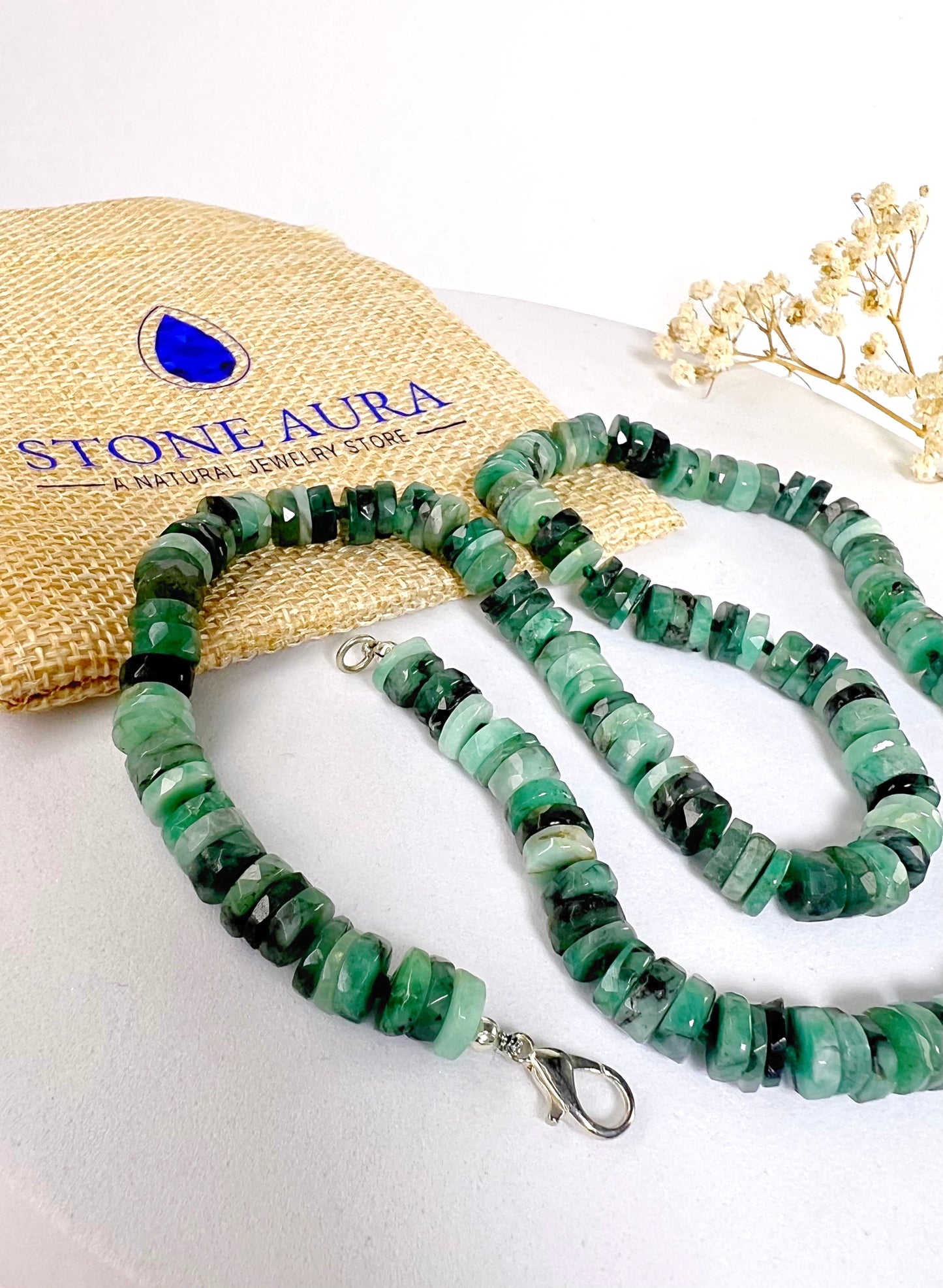 Collier aus Sakota Smaragd
