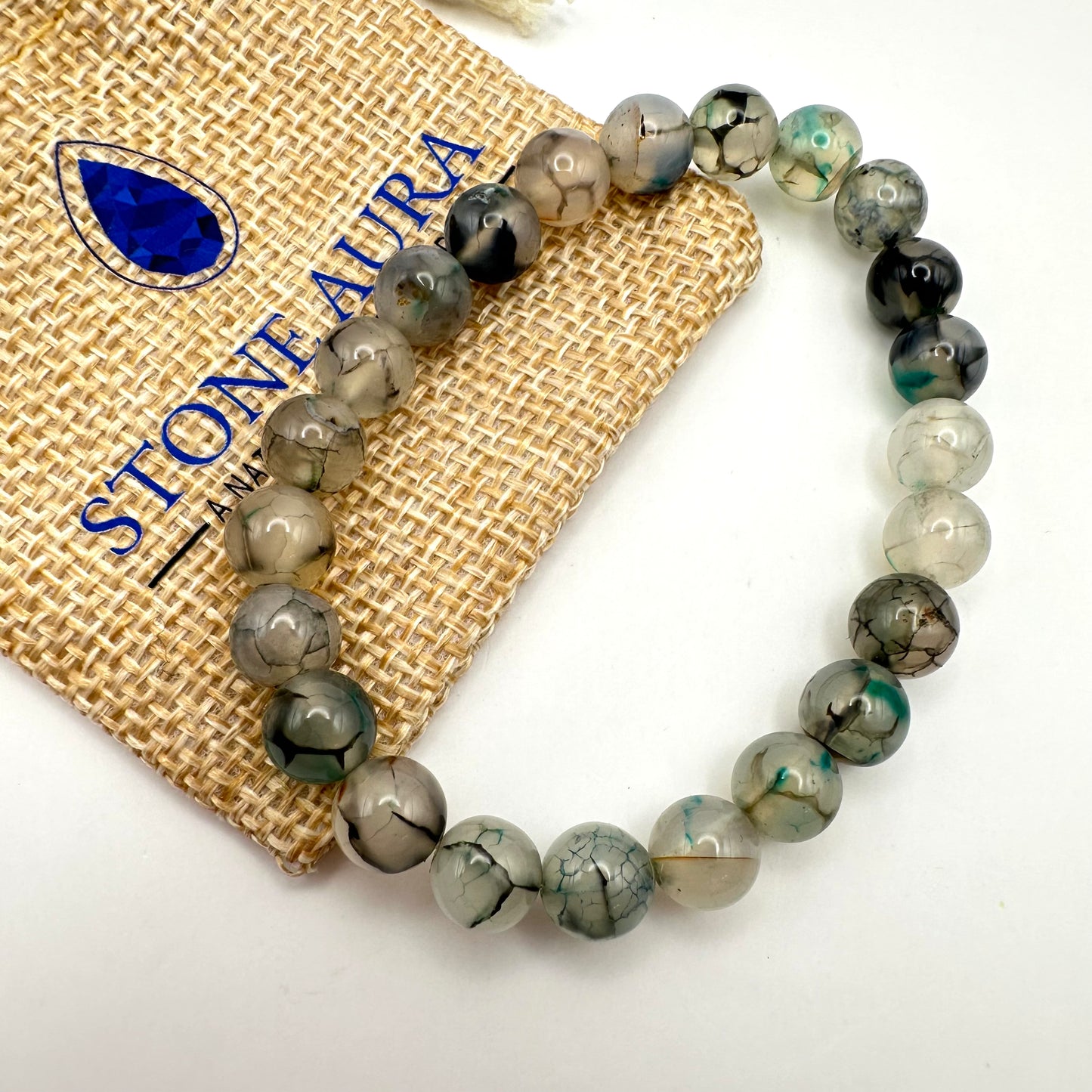Drachenader-Achat Armband