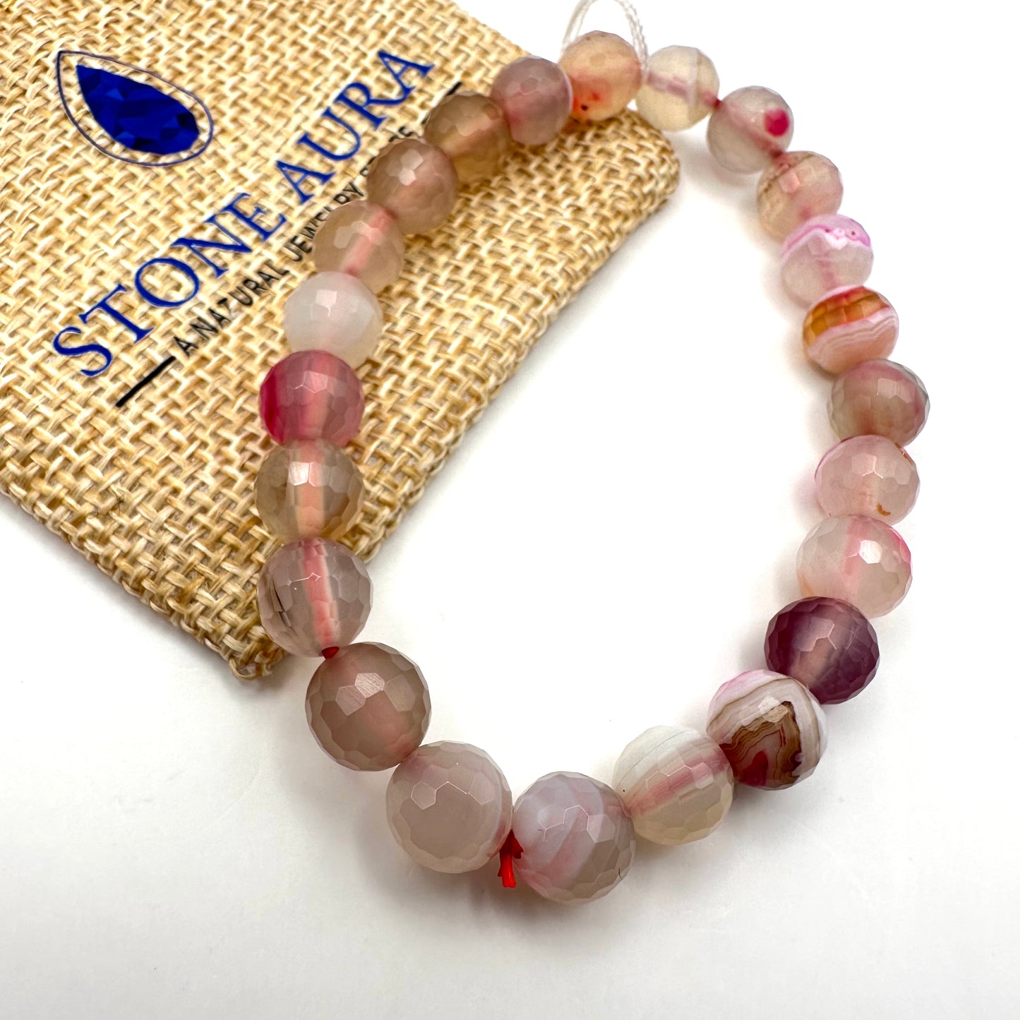 Facettierter Achat-Mix Armband
