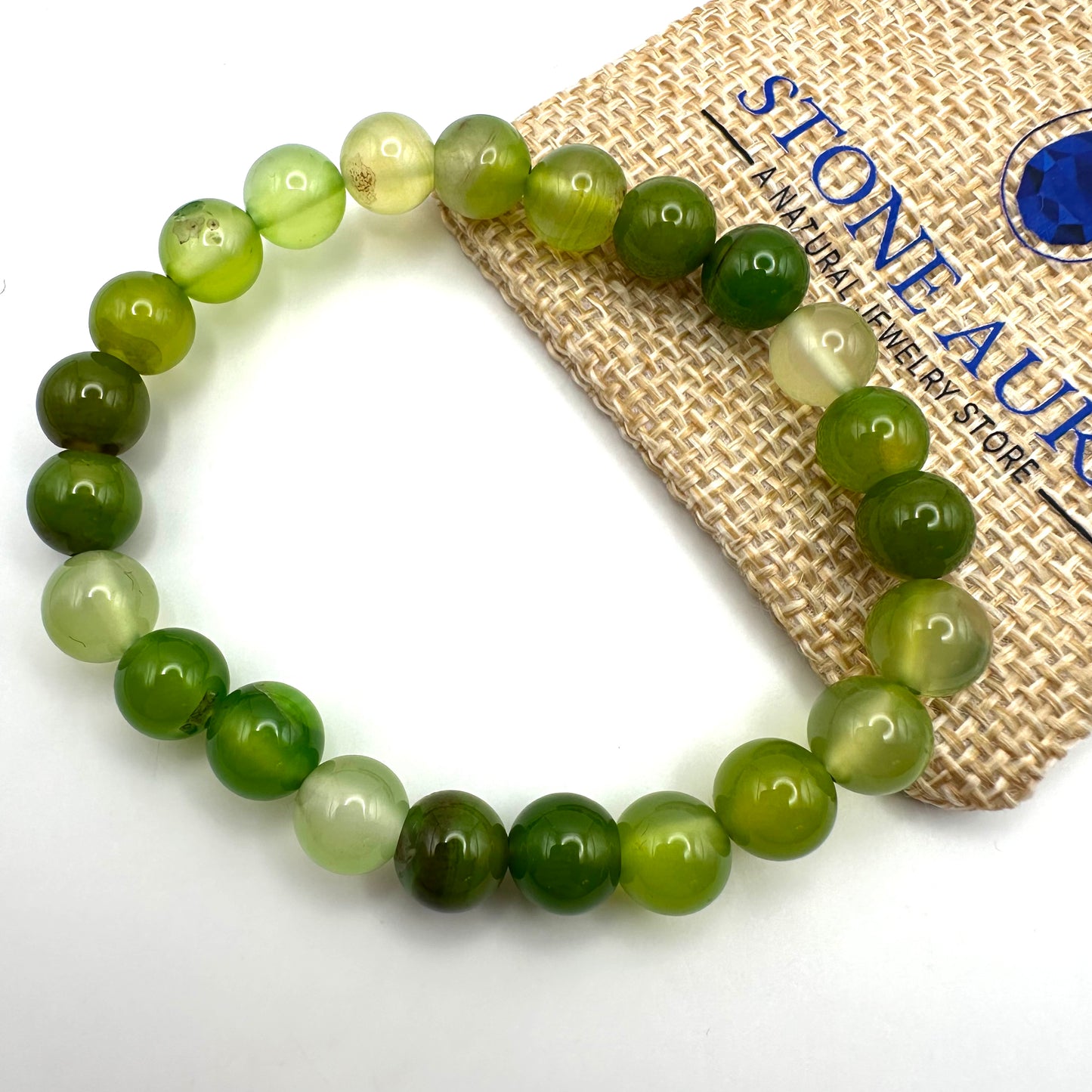 Grüner Achat Armband