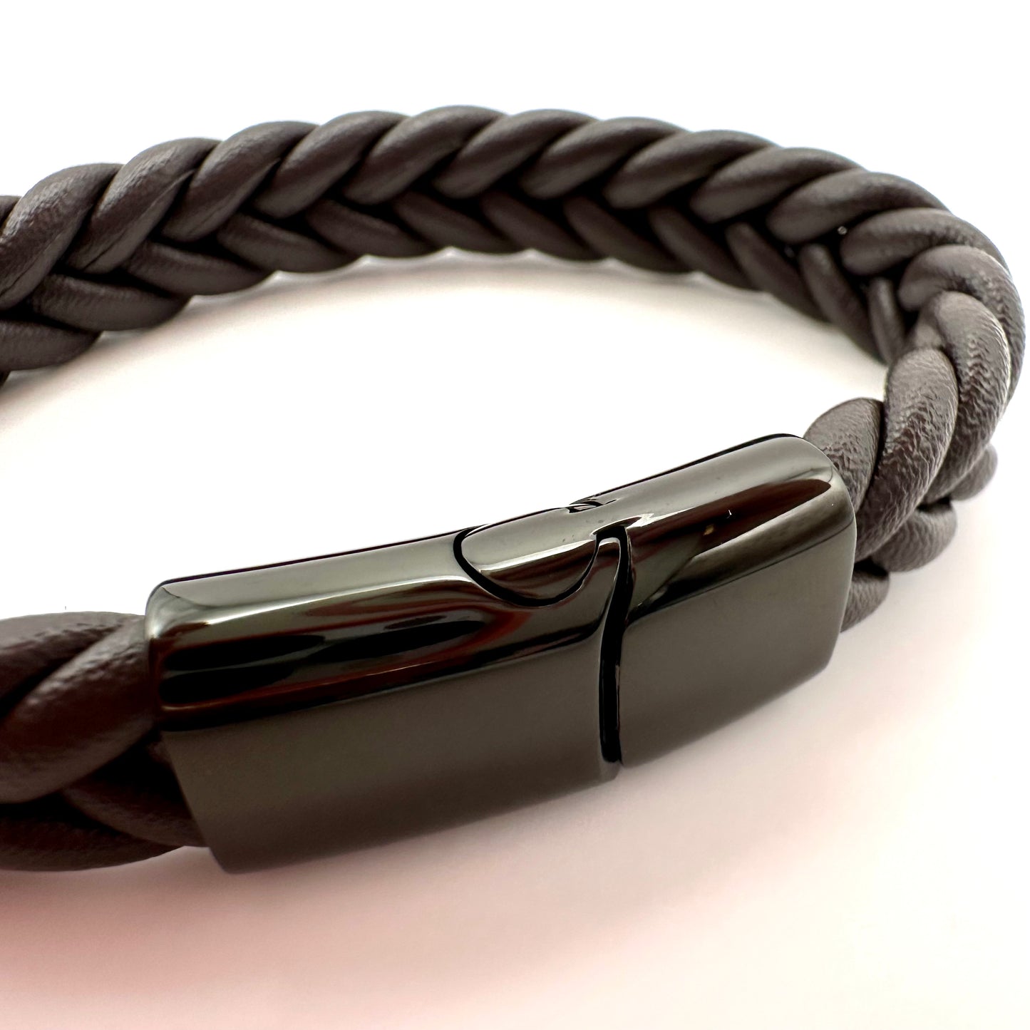 Herren-Armband „Deep Espresso Weave“ in Dunkelbraun