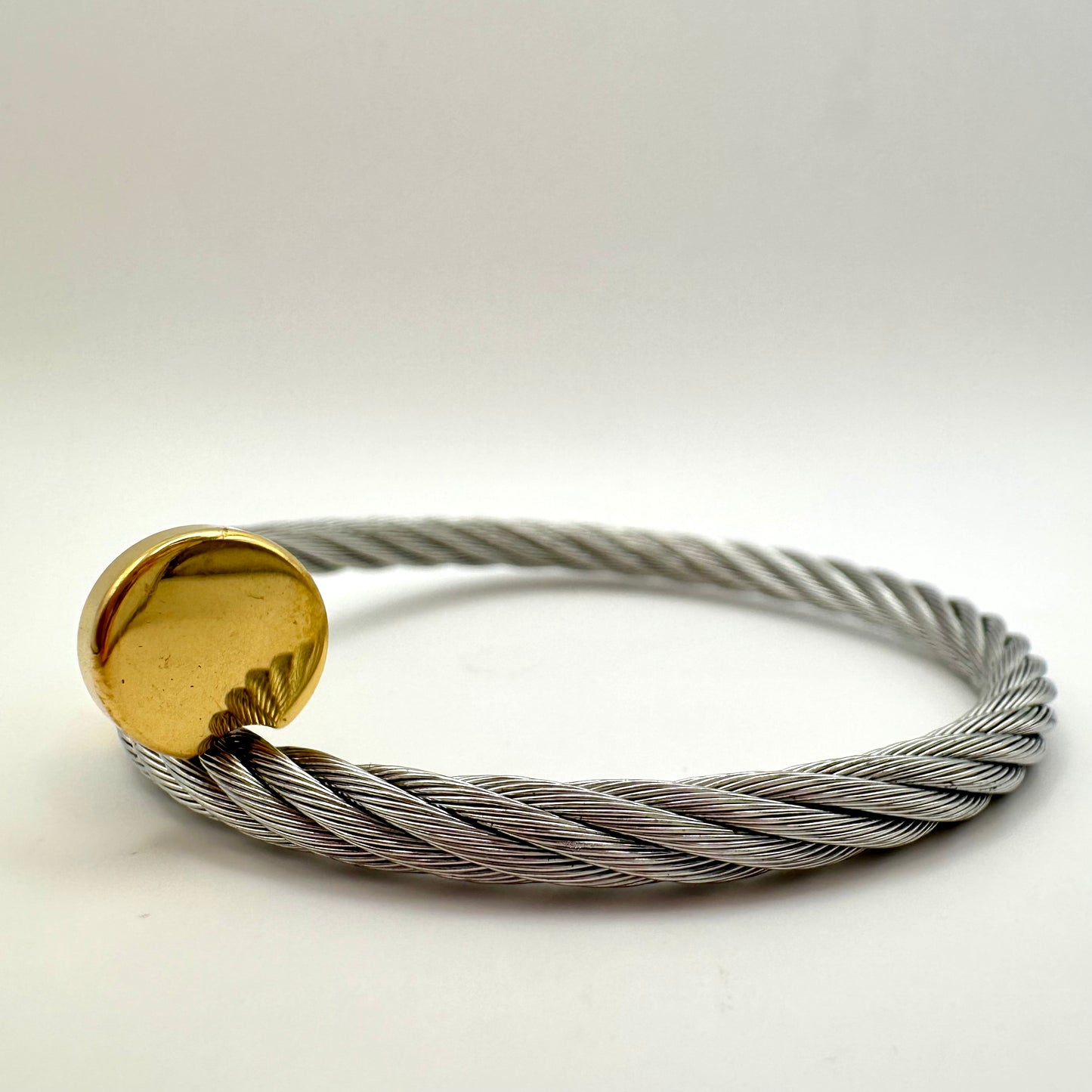 Herren-Armband „Golden Spike“ in Silber & Gold