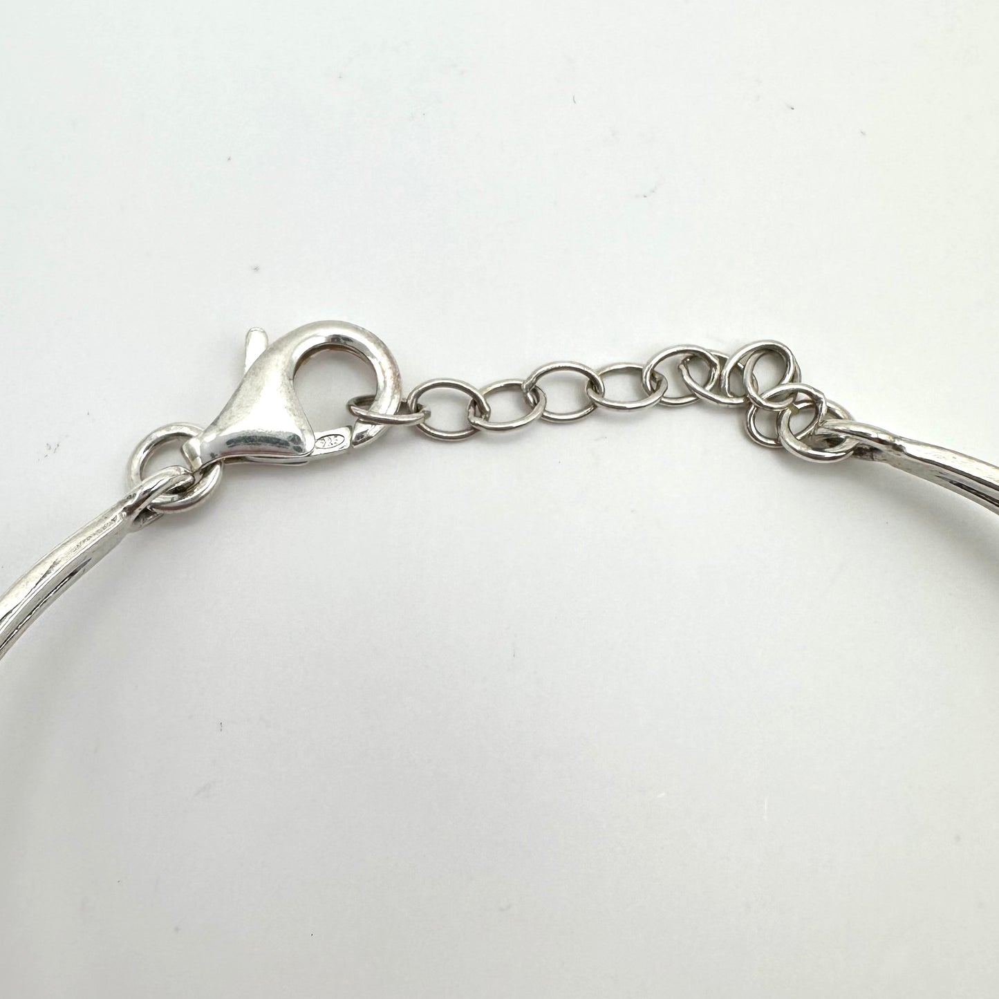 Schwarz Bernstein Armreif (925er Silber)