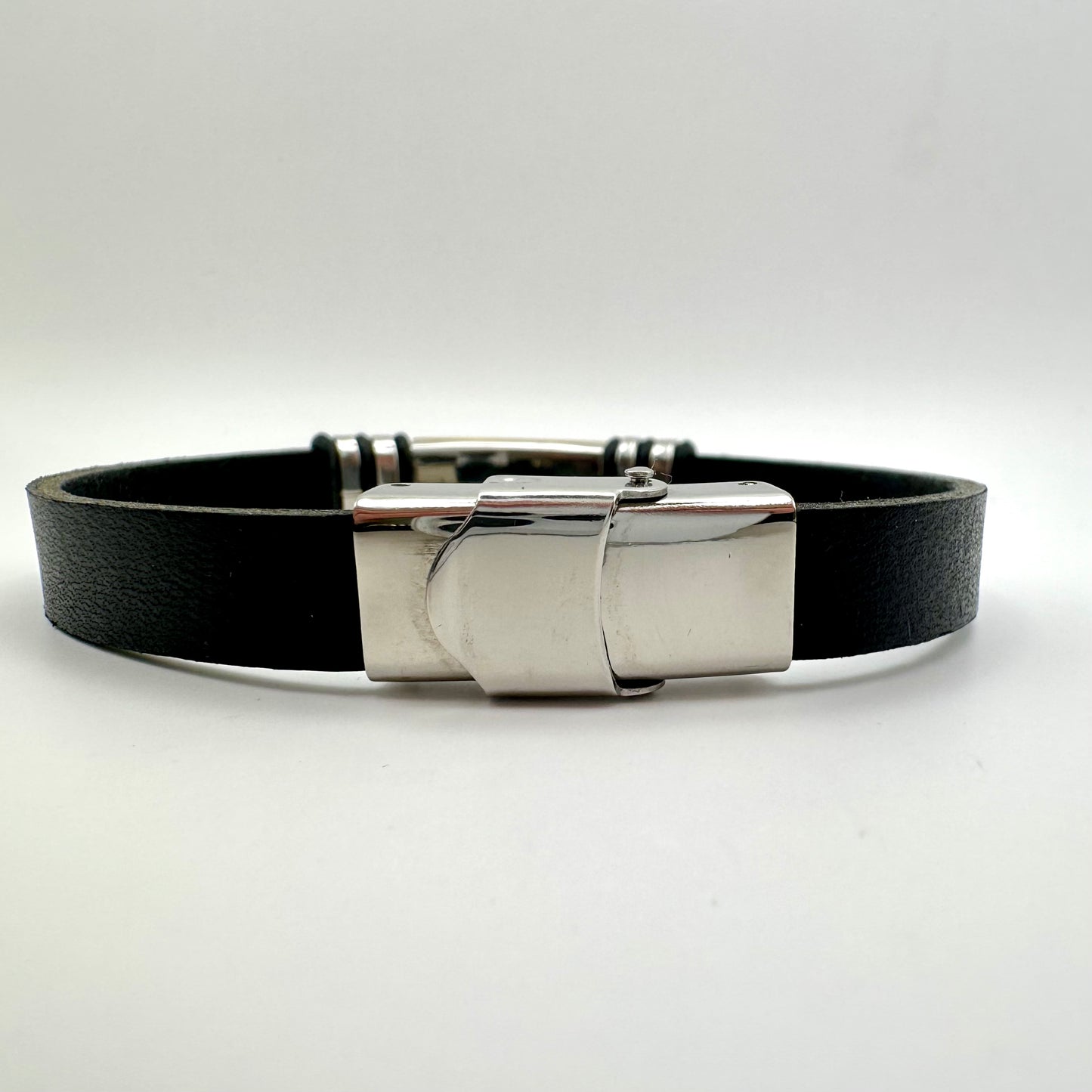 Veganes Leder | Herrenarmband Bernstein