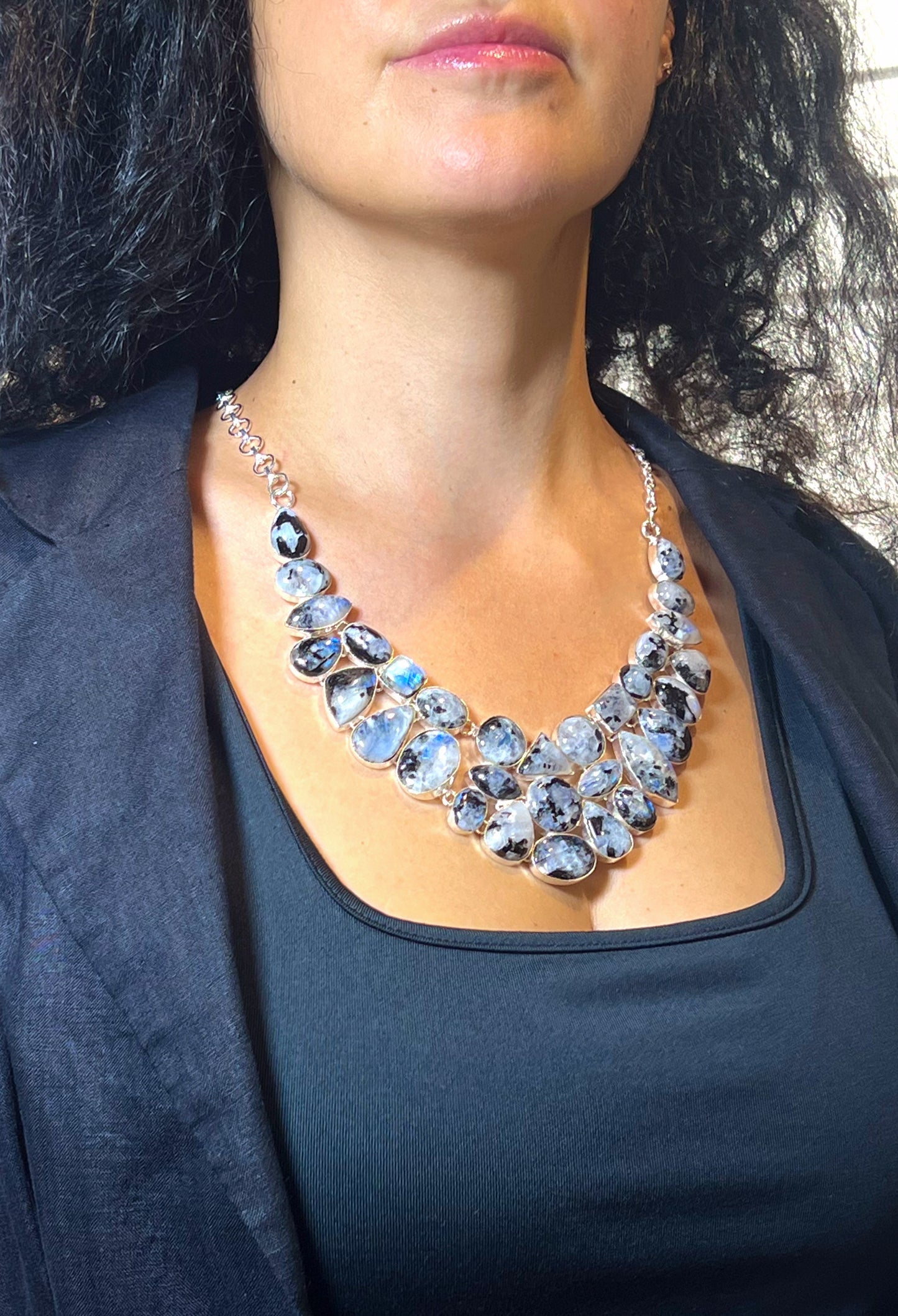 Collier aus Moosachat