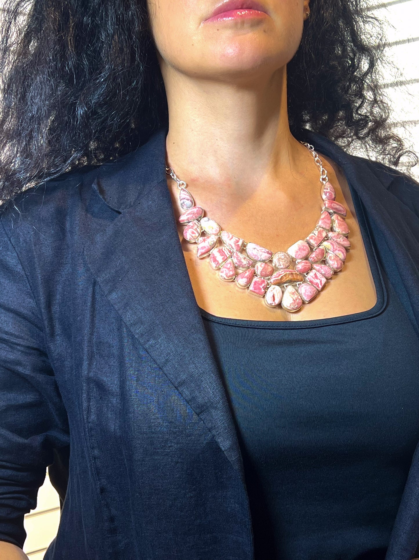 Collier aus Rhodochrosit