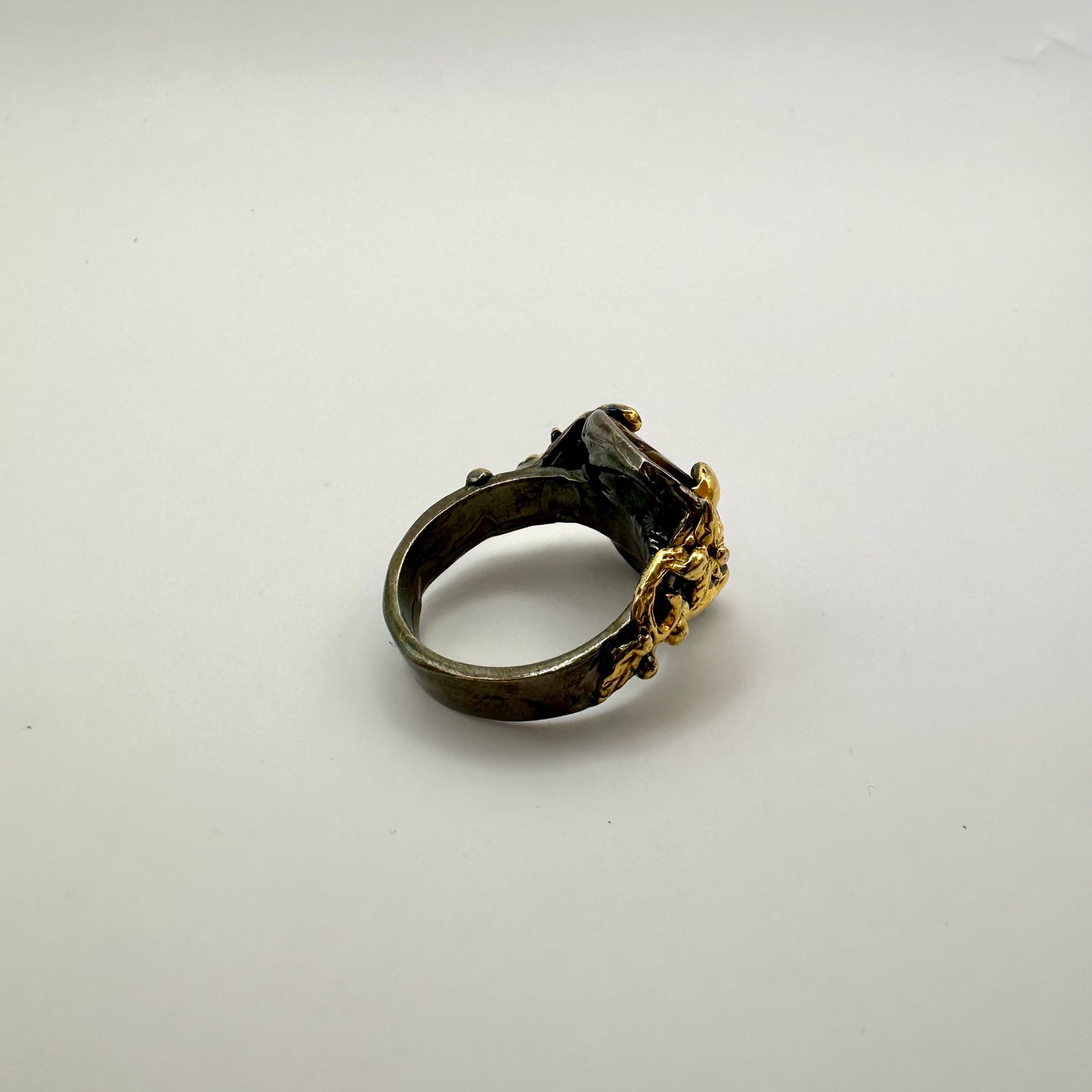 Damen-Ring aus Sterling-Silber & Tigerauge