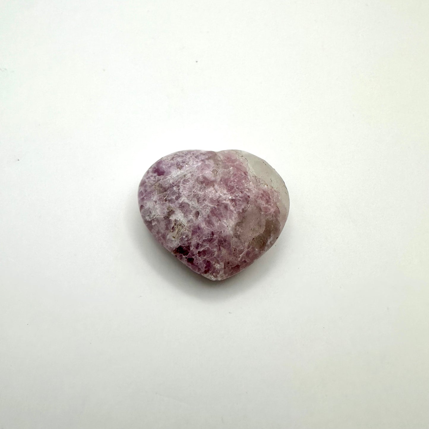 Edelstein-Herz: Natürlicher Lepidolith Herz (Facettiert)