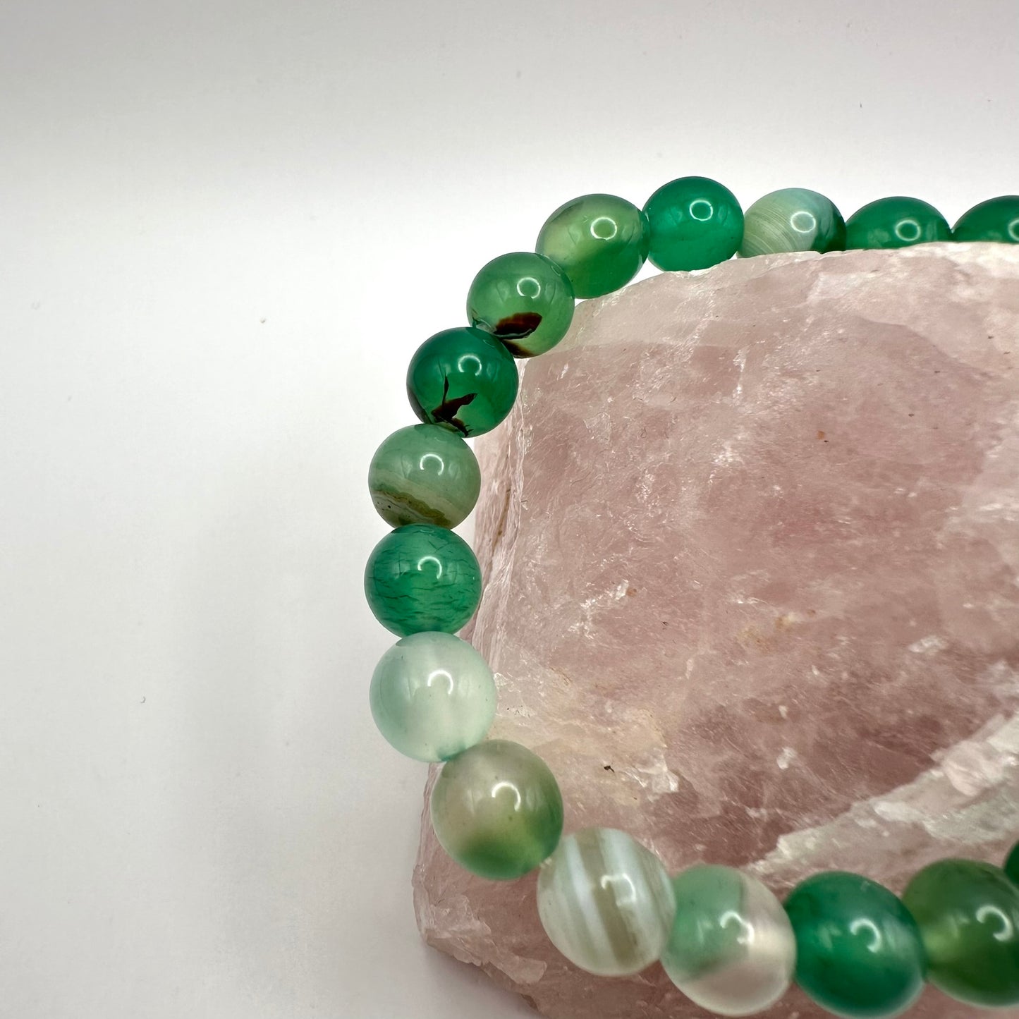 Grüner Achat Armband