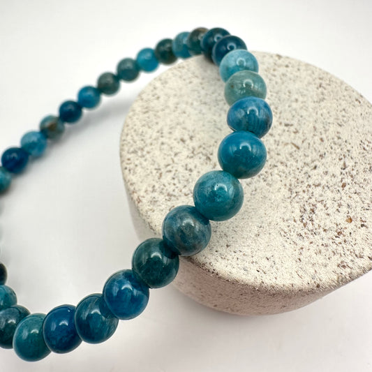 Blau-Apatit (Leuchtend) Armband