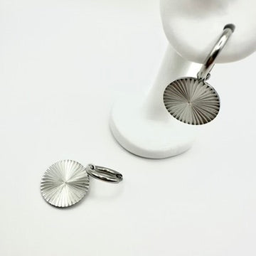 Creolen „Silver Sunburst“ aus hochwertigem Edelstahl