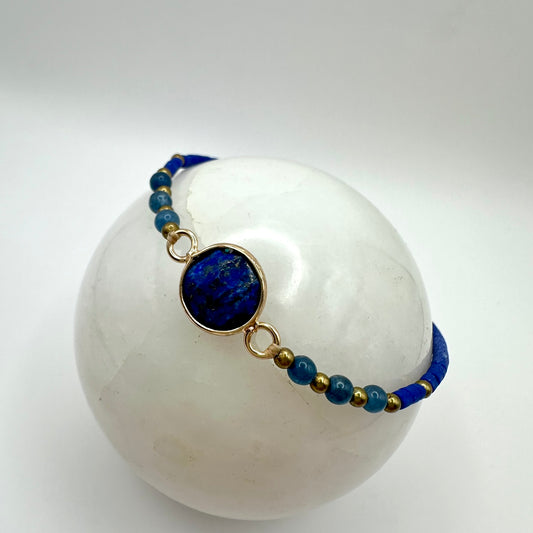 Lapislazuli & Apatit Armband