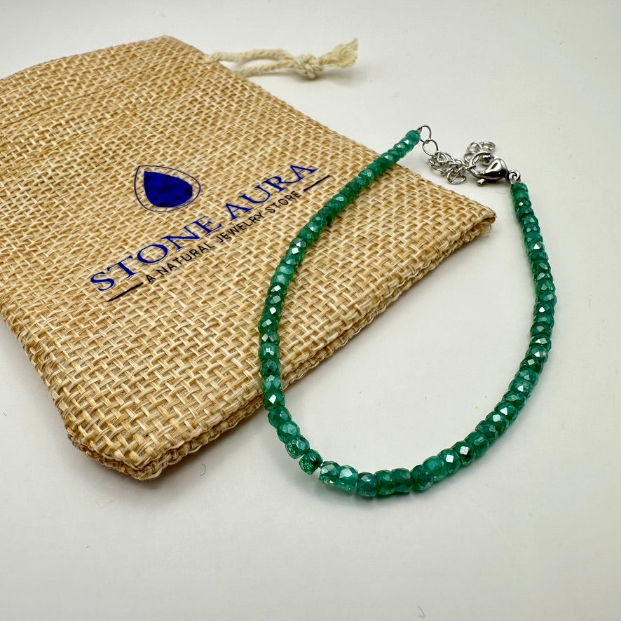 Blau-grüner Zirkon Armband