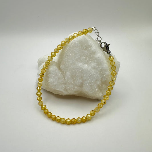 Gelber Zirkon Armband