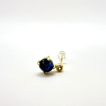 Ohrstecker „Midnight Ocean“ mit blauem Glas
