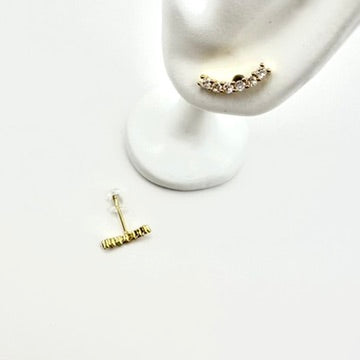 Ohrstecker „Celestial Curve“ mit Zirkonia