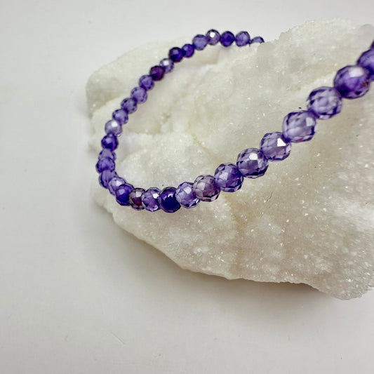 Lila Zirkon Armband