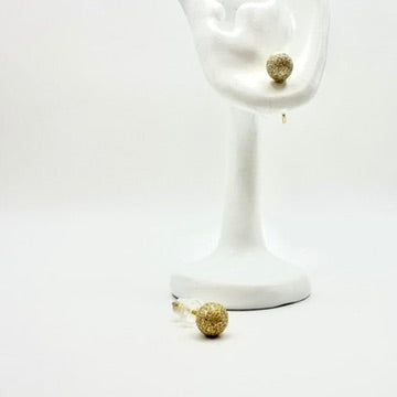 Ohrstecker „Golden Dust“ mit Frosted-Effekt
