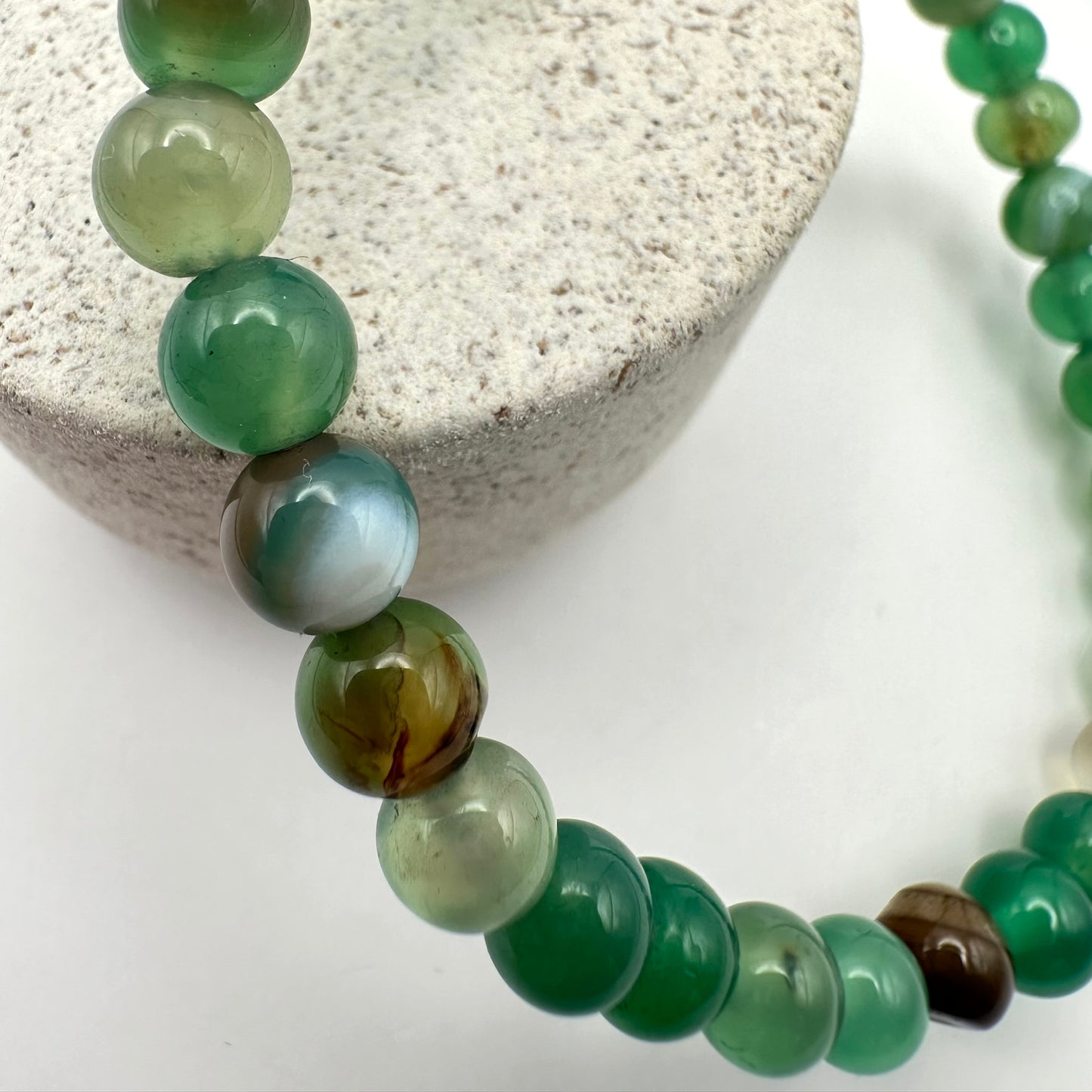 Grüner Achat Armband