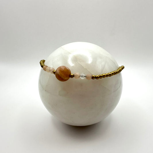 Howlith & Rhodonit Armband