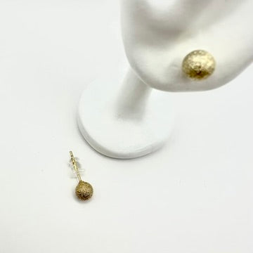 Ohrstecker „Golden Dust“ mit Frosted-Effekt