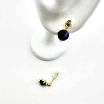 Ohrstecker „Midnight Ocean“ mit blauem Glas