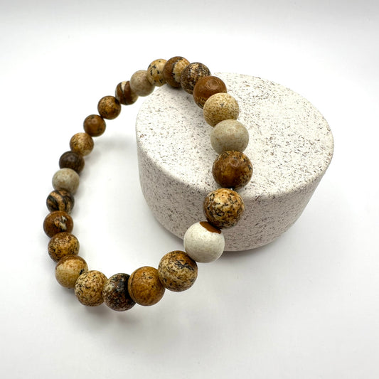 Landschaftsjaspis Armband