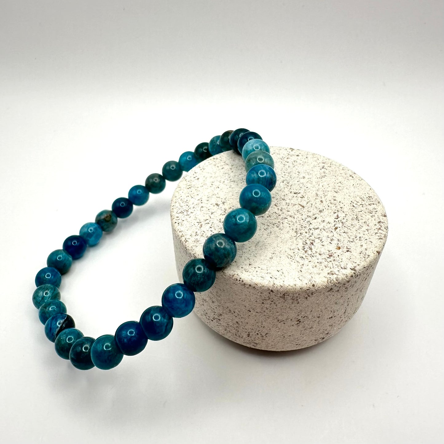 Blau-Apatit (Leuchtend) Armband