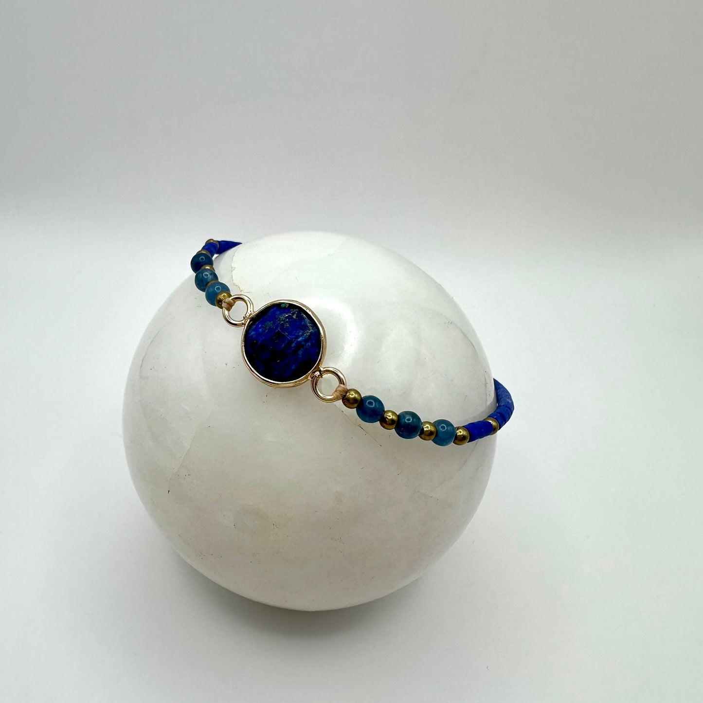 Lapislazuli & Apatit Armband