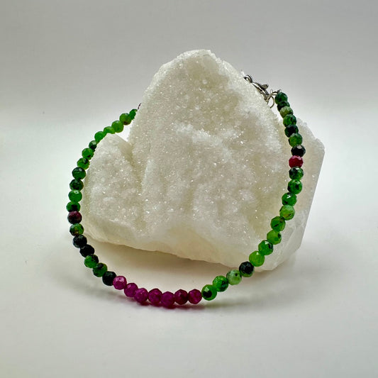 Rubin in Zoisit Armband