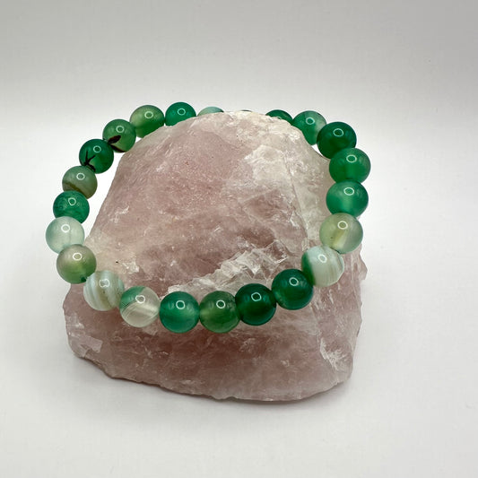 Grüner Achat Armband