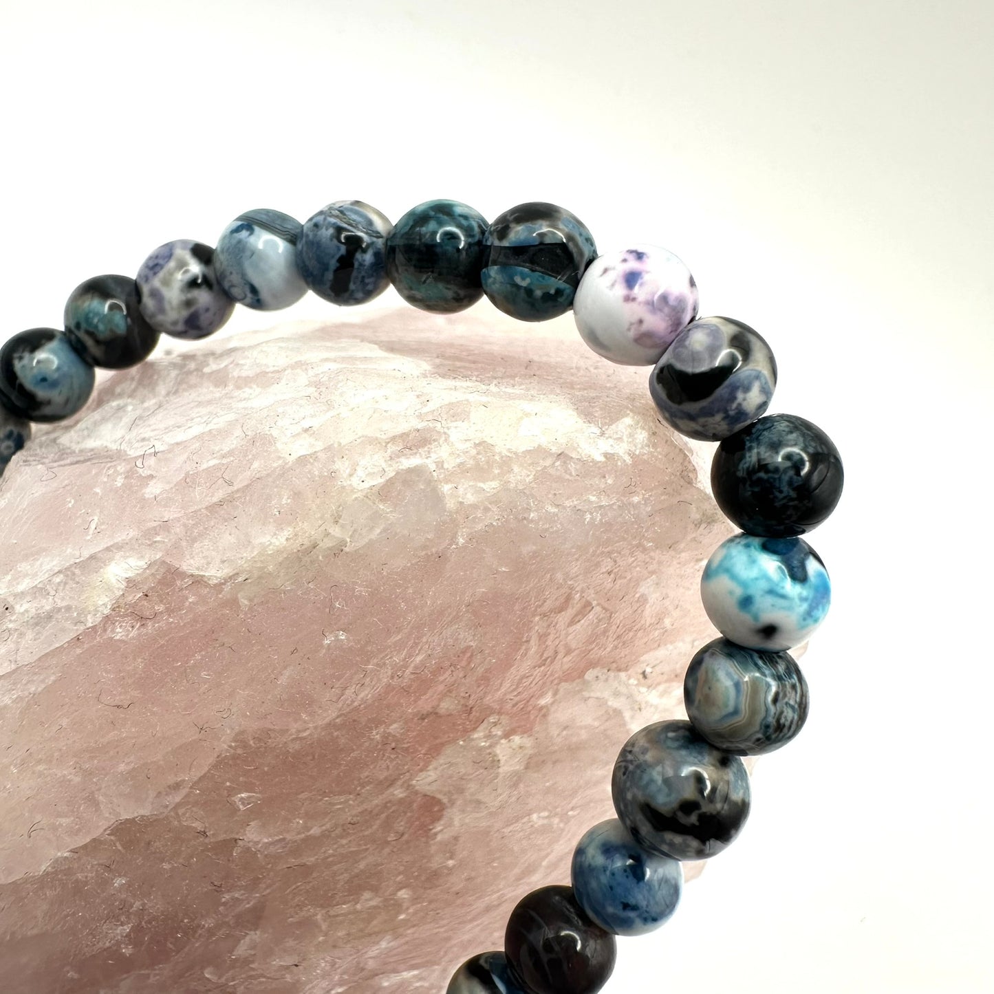 Blue Spot Afrikanischer Achat Armband