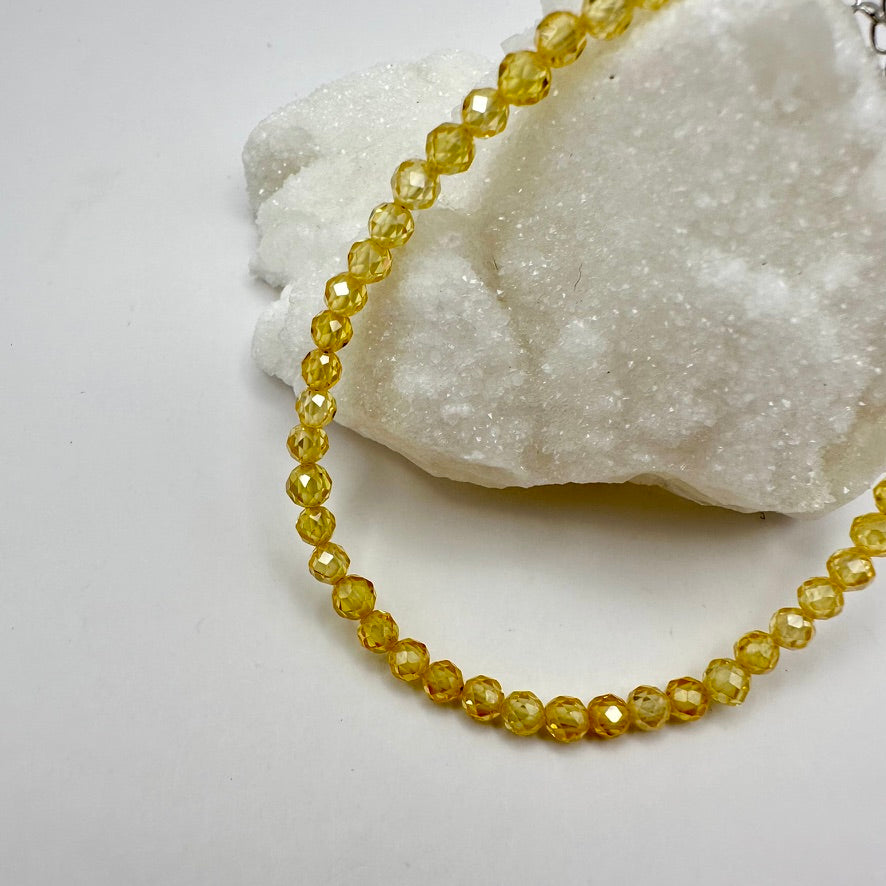 Gelber Zirkon Armband
