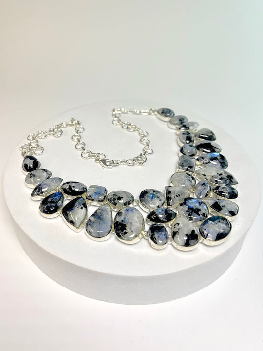 Collier aus Moosachat