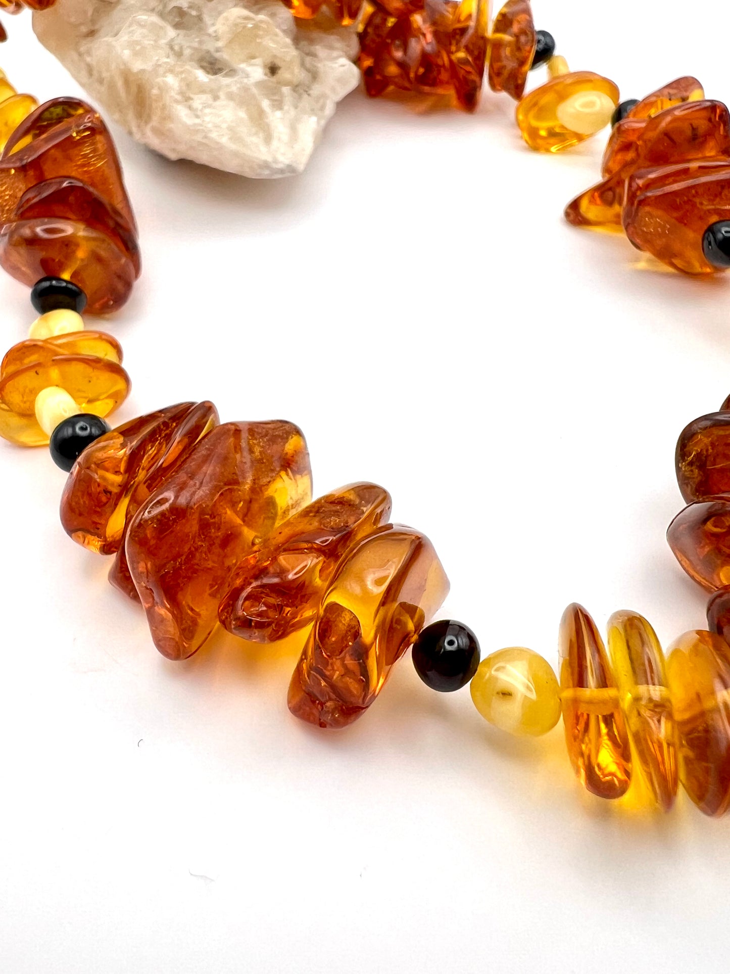 Kette "Bernstein-Mischung" | Natur &amp; Textur