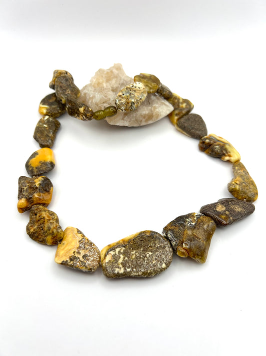 Authentische Natur-Kette "Raw Amber" (52 cm)