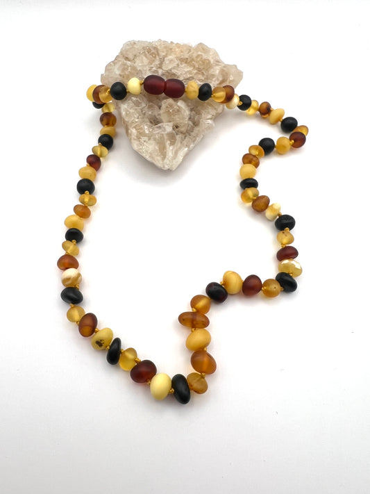 Kette "Bernstein-Trio" | Multi-Color (45 cm)