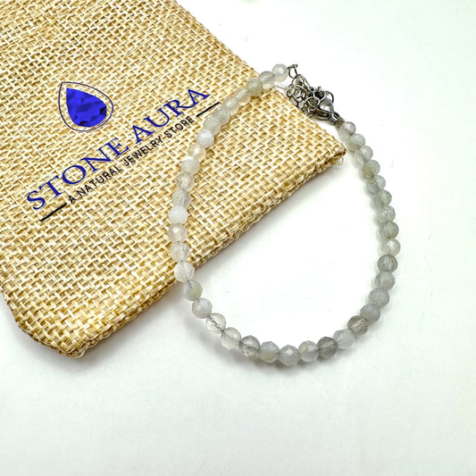 Faszinierendes Armband aus facettiertem Labradorit