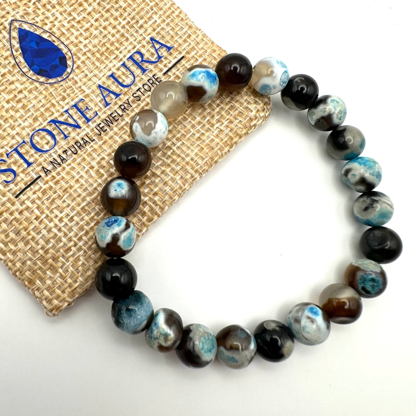 Drachenader-Achat Armband