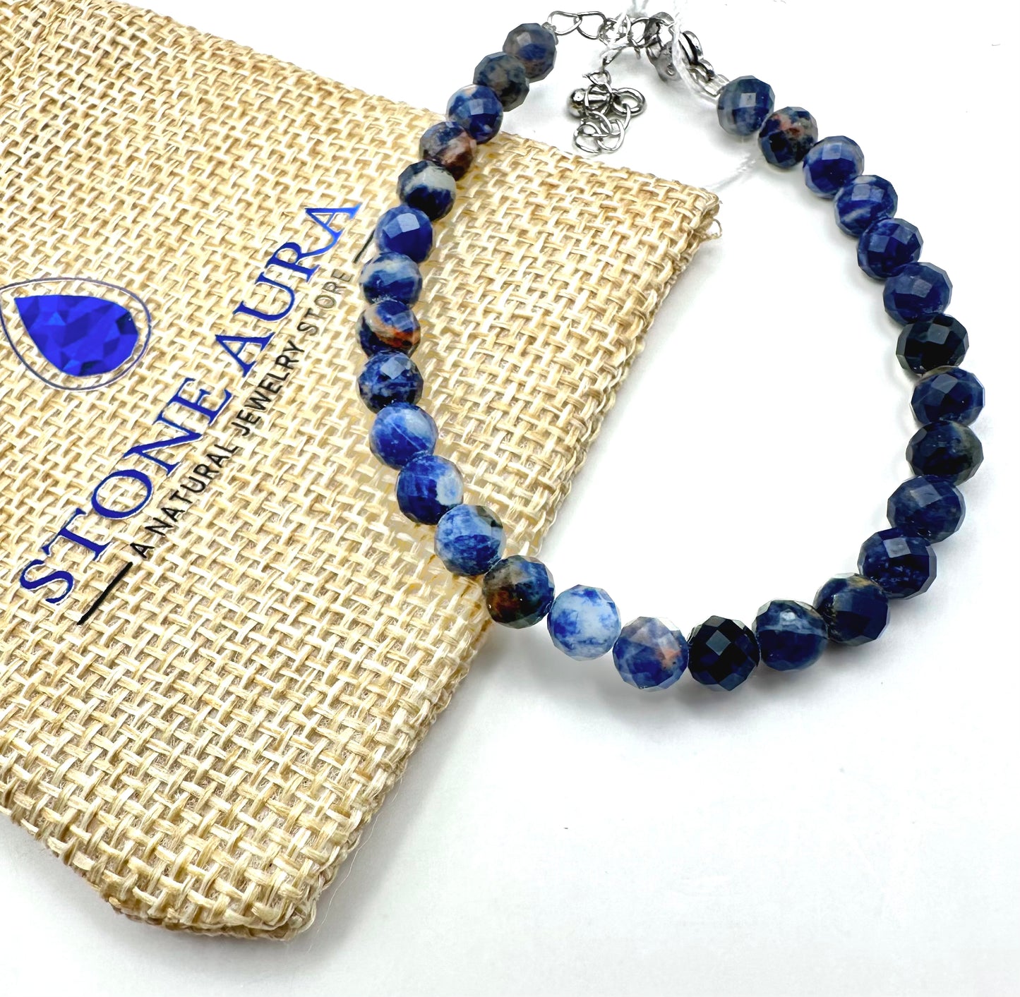 Faszinierendes Armband aus echtem Sodalith