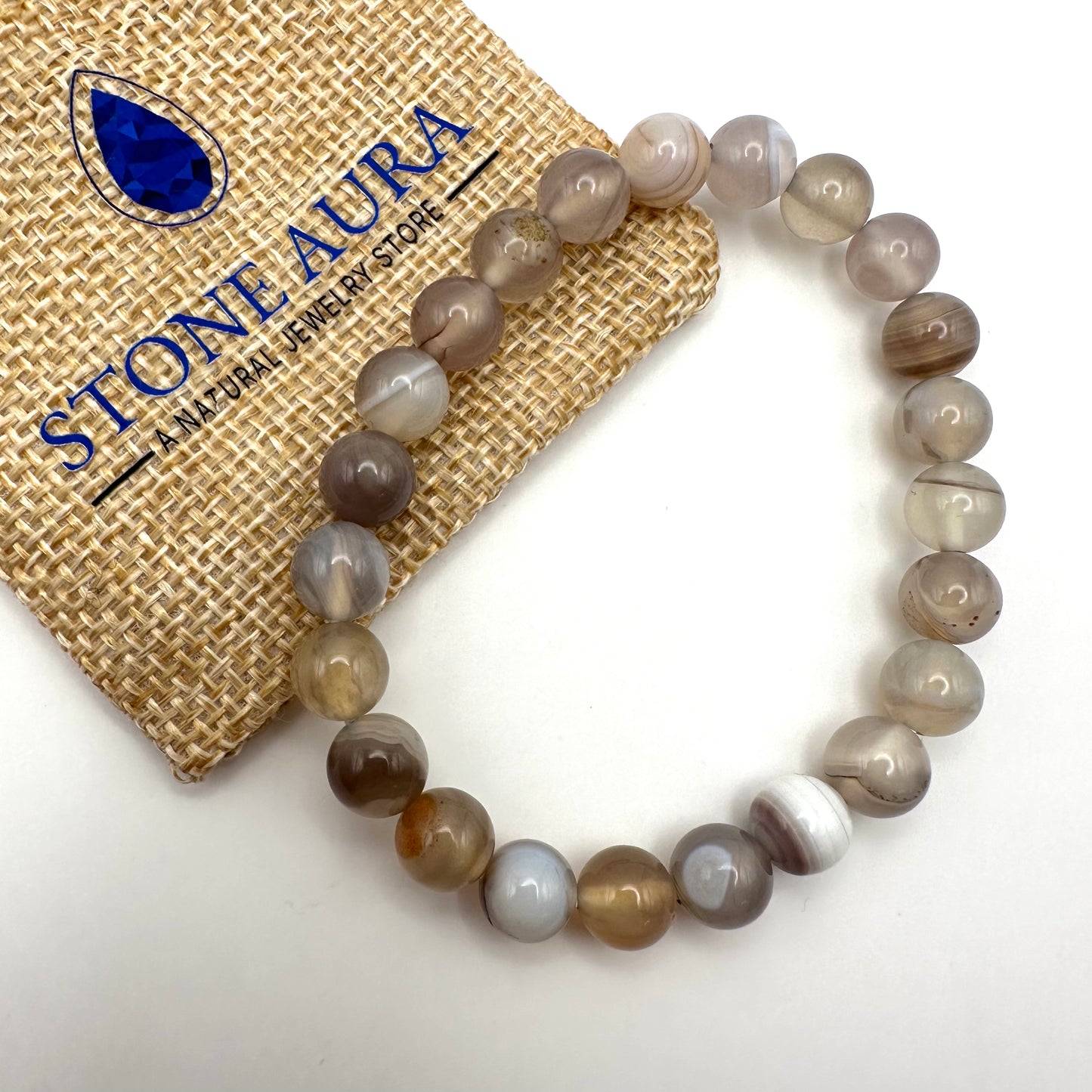 Botswana-Achat Armband