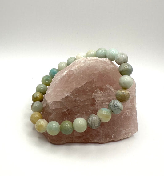 Frisches Armband aus Morganit (Kugel 8 mm)