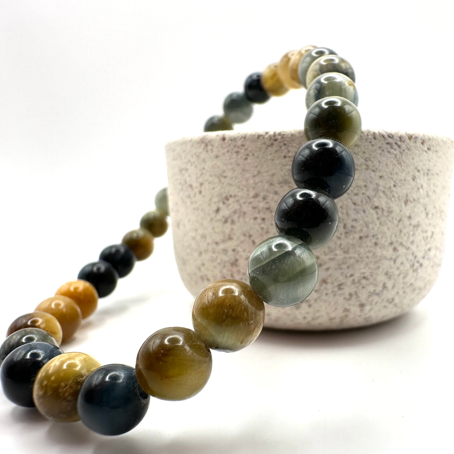 Falkenauge & Tigerauge Mix Armband