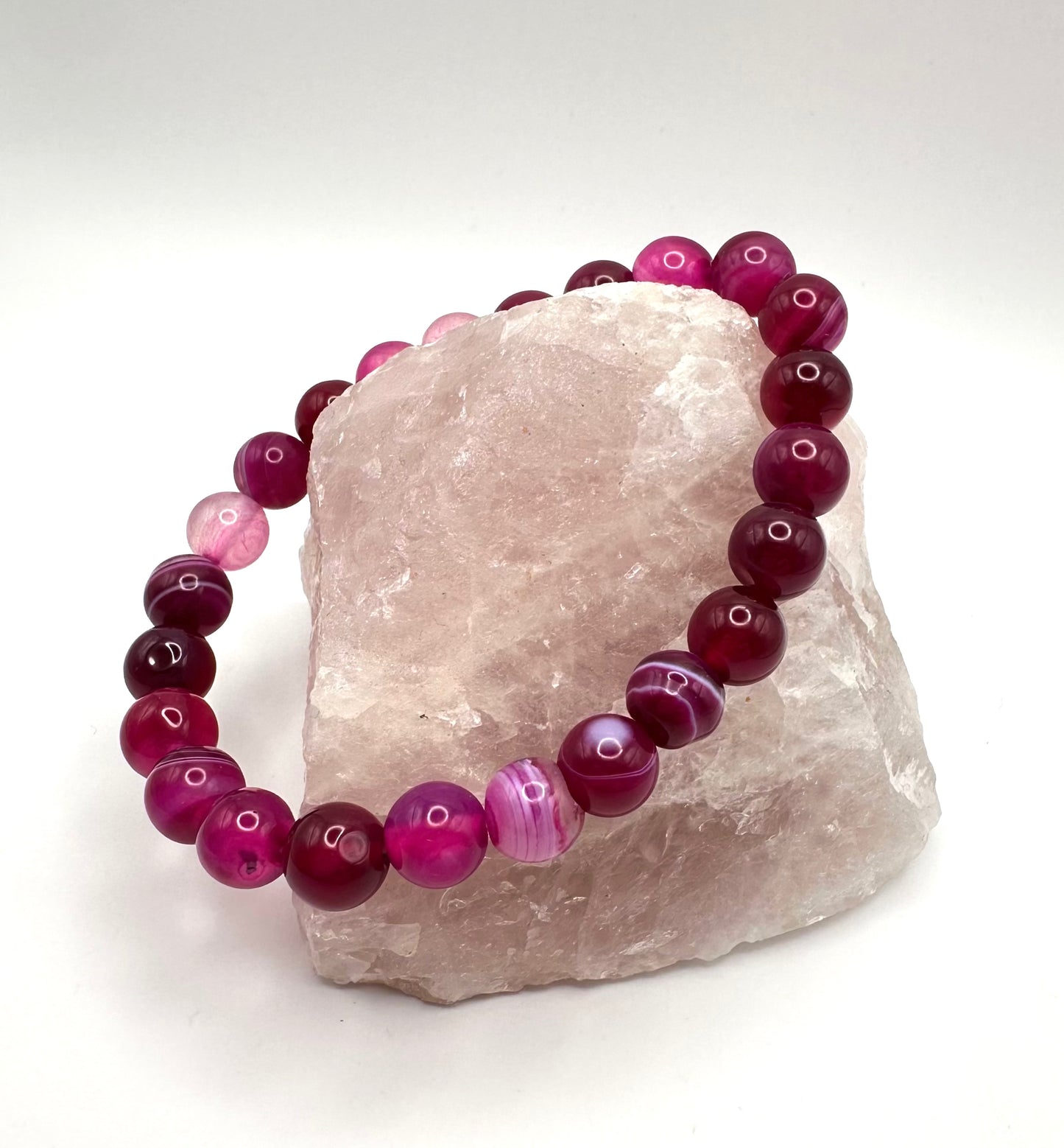 Faszinierendes Armband aus Achat (Kugel 8 mm)